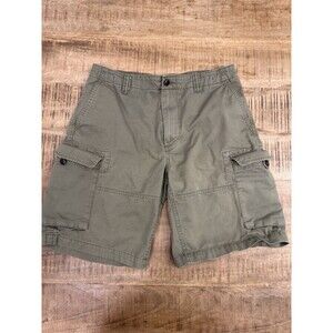 Polo Ralph Lauren Shorts Mens 31 Green Relaxed Fit Cargo Pockets Cotton 10”